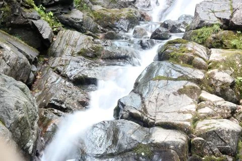 Slow Shutter Speed Water Fall Stock Photos