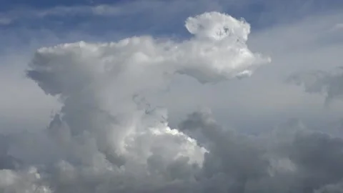 Slow silver-grey clouds timelapse Stock Footage 159075270