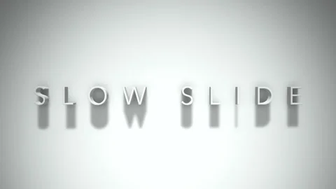 Slow slide 3D title animation with shadows on a white background Stock Footage 297267983