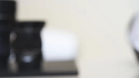 Slow sliding and panning left footage of two wide angle lens and DSLR Stock Footage 100252753