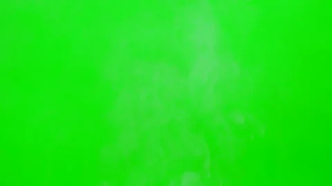 Slow smoke flow on green screen background Stock Footage 247203725