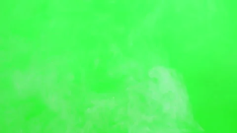 Slow smoke flow on green screen background Stock Footage 247203964