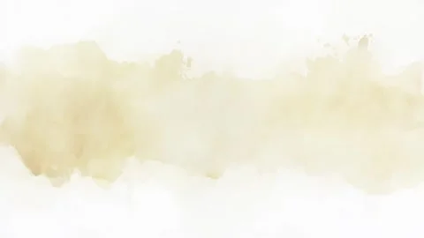 Slow Smooth Blending Animated Subtle Yellow Watercolor Wash Background Loop Video stock 304598124