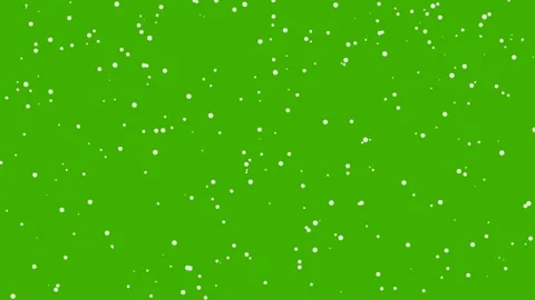 Slow snow falling on green screen for winter holiday overlay 4K Stock Footage 336482265