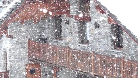 Slow snowing Stock Footage 83107423