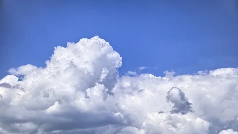 Slow Soft Puffy CLouds Stock Footage 98502411