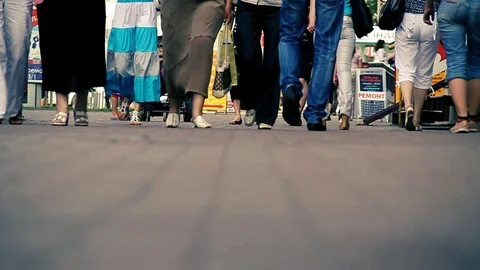 Slow steps Stock Footage 100660481