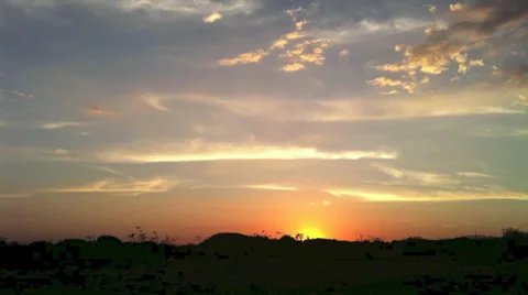 Slow Sunset Stockbeeldmateriaal 32453674