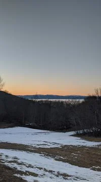 Slow sunset Foto stock