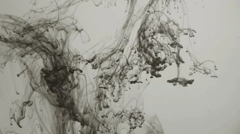 Slow swirling ink cloud Stock Footage 52971925