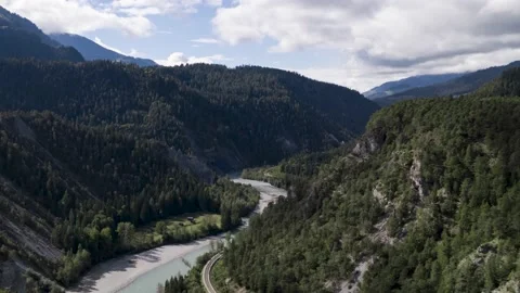 Slow tilt up hyperlapse in the gorgeous rhine valley in Switzerland, Europe. Stock Footage 162949321
