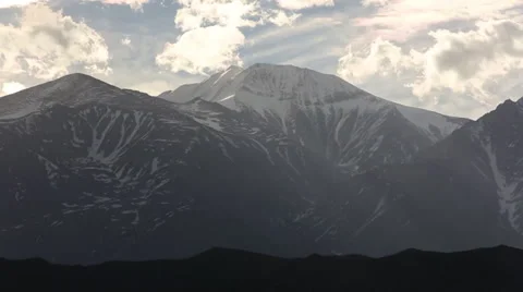 Slow Time Lapse of Andes Mountains Sunset Stock Video 動画素材 34201161