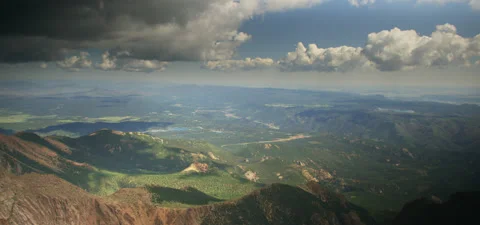 Slow Timelapse Atop Pike's Peak Stock Footage 201765320