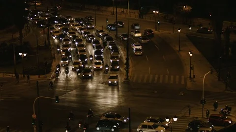 Slow traffic Vídeo Stock 81612267