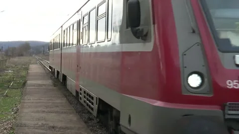Slow train Stock Footage 171790714