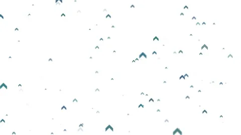 Slow upwards flying arrows isolated on white loop animation Stock Footage 341607930