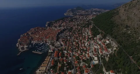 Slow view over Dubrovnik Stock Footage 118320771