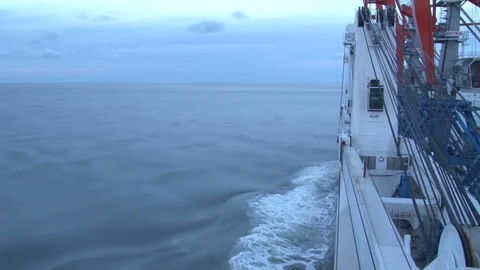 Slow water with patterns at the side Stock Footage 99612984