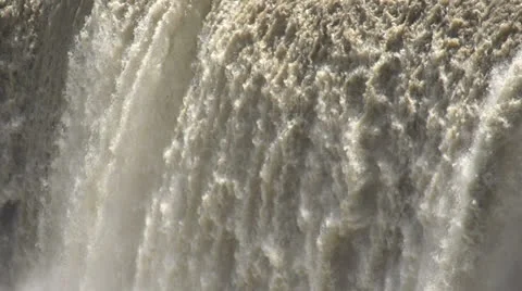 Slow Waterfall CU Video stock 24462845