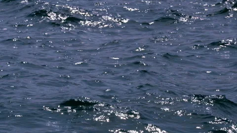Slow wave movement at sea Stock Footage 91908758
