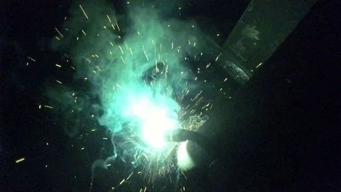 Slow welding effect 스톡 동영상 101286617