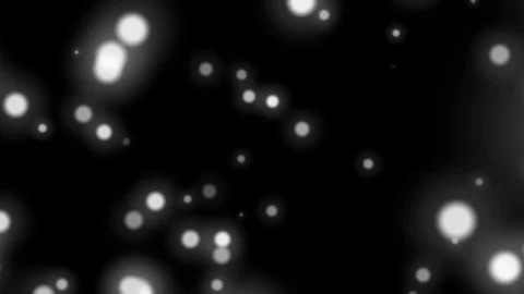 Slow White Dark Dynamic Particles Rotating Abstract Motion Background Loop Stock Footage 100602078