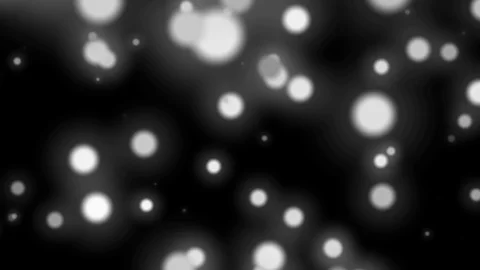 Slow White Dark Dynamic Particles Cluster Abstract Motion Background Loop Stock Footage 100602126