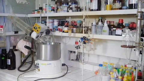 Slow work of laboratory Stock Footage 95677106