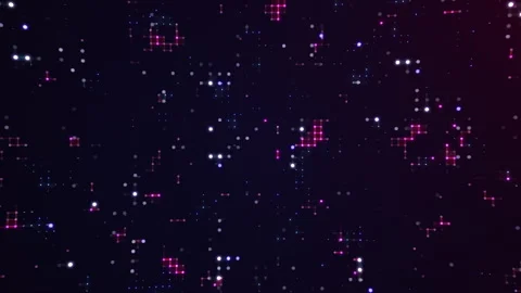 A slow zoom of abstract cyberspace made of dots and lines Stock Footage 266243584
