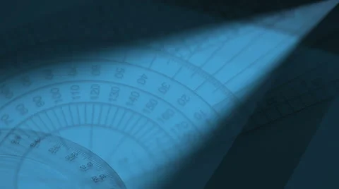 Slow zoom in on drafting tools Stock Footage 49794369