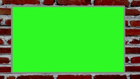 A slow zoom-in on a green screen frame Stock Footage 317967720