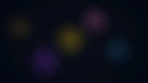 Slow Zoom Out Bokeh Circle Loop - Soft Dreamlike Dark Backdrop 스톡 동영상 341568115
