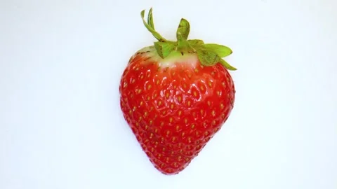 Slow zoom on a strawberry Video stock 285008286