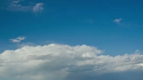 Slowly and calmly fluttering clouds - time lapse Stock Footage 233804451