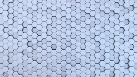Slowly Changing Hexagonal Background Stock Footage 94244207