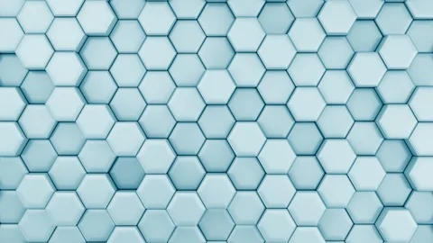 Slowly Changing Hexagonal Background Stock Footage 94719420