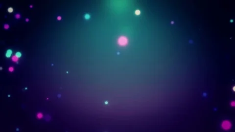 Slowly Colored Bokeh Particles Falling Down Background Stock Footage 83939990