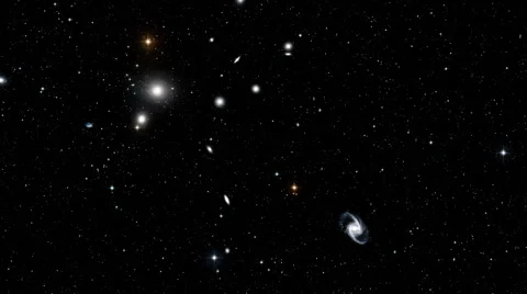 Slowly the deleted space section with rare space objects Stock Footage 47966924