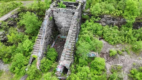 Slowly Fall Apart - Syracuse, NY Stock Footage 336345829