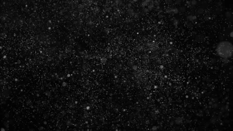 Slowly falling  snow  on black background Video stock 221523550