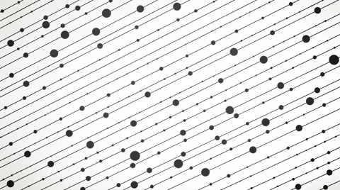 Slowly floating black lines and circles on a white background. Stock Footage 58480874