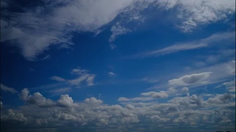 Slowly floating clouds across the sky Stock Footage 199287128
