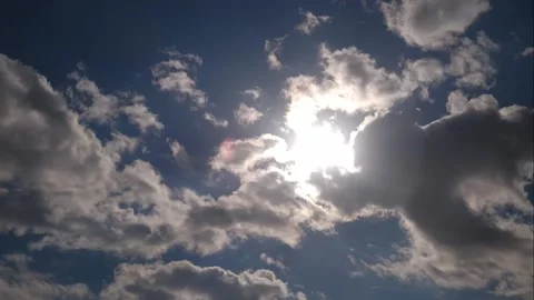 Slowly floating clouds across the sky Stock Footage 199288648