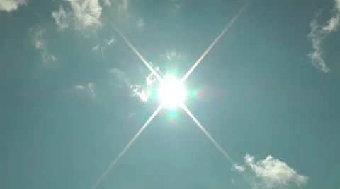 Slowly floating clouds, summer, sun 動画素材 8564042