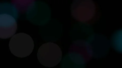 Slowly floating different colors lights bubbles Stock-Footage 260771258