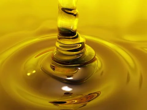 Slowly flowing sweet drop with a focus effect Stock Illustration