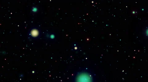 Slowly Galaxy of Colored Particles Backgorund Stock Footage 61627653