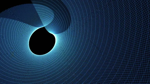 Slowly moving abstract blue particles. 3D rendering Stock Footage 94359287