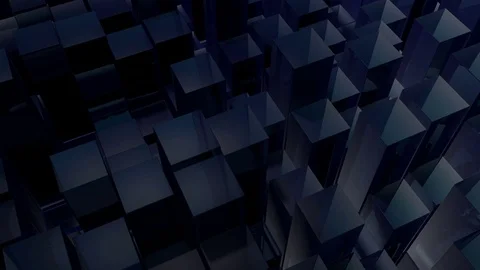 Slowly moving blocks, as background, loopable with playing forward and backward Stock Footage 84777290