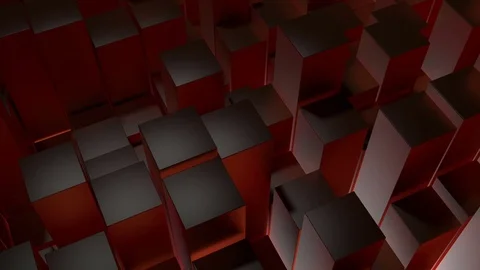 Slowly moving blocks, as background, loopable with playing forward and backward Stock Footage 84777850